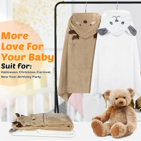 2 27.5 55'' 3-10 Preboun Pcs Kid Toddler Hooded Bath Towel x Winter Large Hooded Towel for Kids Yrs Wrap Bathrobe Boy