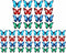 Butterfly Window Clings (36 pcs) - Large Decals for Glass, Blue, Red, Orange, Teal, Decorative, Reusable, Indoor Use