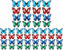 Butterfly Window Clings (36 pcs) - Large Decals for Glass, Blue, Red, Orange, Teal, Decorative, Reusable, Indoor Use