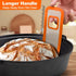 Sourdough Silicone Bread Sling, Oval and Round Non-Stick Bread Mat for Dutch Oven, Reusable with Long Handles