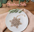 ilauke 20 pcs Unfinished Christmas Wood Snowflake Ornaments - 4 Styles Bulk with Twine for Tree Decorations