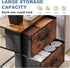 2 20 inch Closet, DUMOS Nightstand Small Dresser with Fabric Drawers Side Bedroom End Table Kids Bedside Storage