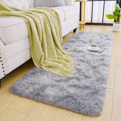 2x6 Chicrug Cute Fluffy Area Rug for Girls Bedroom, Feet Fluffy Kids Rug for Room Decor, Shag Soft Dorm Playroom Rug