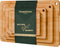 Bamboo Cutting Boards for Kitchen, 4-Piece Wood Cutting Board Set with Juice