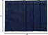 Solino Home Navy Placemats Set of 4, Cotton Linen Hemstitch Placemats 14 x 19 Inch for Summer, Fall