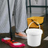 2pcs Heavy Duty Portable Household Bucket Tub with Treasure Grade Lid, Kitchen Food Buckets for Pets & Storage