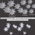 OuMuaMua Winter Christmas Hanging Decorations - 12PCS 3D Large Silver Snowflakes & 12PCS White Paper Snowflakes Garland