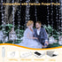 Ollny Curtain Lights 6.6x6.6ft, 200 LED White String Lights with Remote, USB Power Fairy Light for Wedding Decor