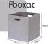 Cube Storage Bins 13×13 Linen Foldable Box with Handles, Set of 4 Large Capacity Organizers for Closet and Shelf