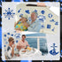 Happy Anniversary Cruise Door Magnets, Blue Silver Magnetic Decorations for Wedding Party, Refrigerator Decor