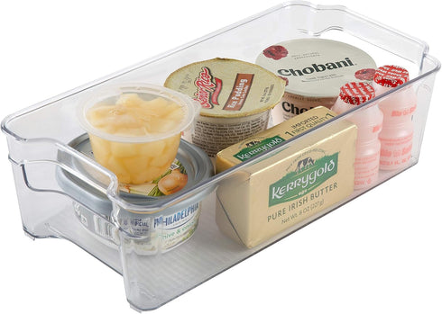 Kitchen Details 2 Pack Large Refrigerator Shelf - Stackable Storage for Countertops, Cabinets, Pantry, Freezer (12.3" x