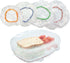 Culinary Elements Reusable Bowl Covers, 12 Count, 4 Sizes, Multi-Purpose Plastic Food Storage
