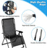 17 Inch Zero Gravity Chair Replacement Fabric with Bungee Cord Kit, Wide Repair Cloth with Replacement Cord for Anti