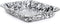Enamelware Small Open Roaster, Black/White Splatter, 11.5 x 9.25 inches (Single)