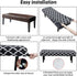Stretch Bench Covers, Bench Seat Cover, Printed Seat Protector, Washable Slipcover, Rectangle Bench Cover for Dining