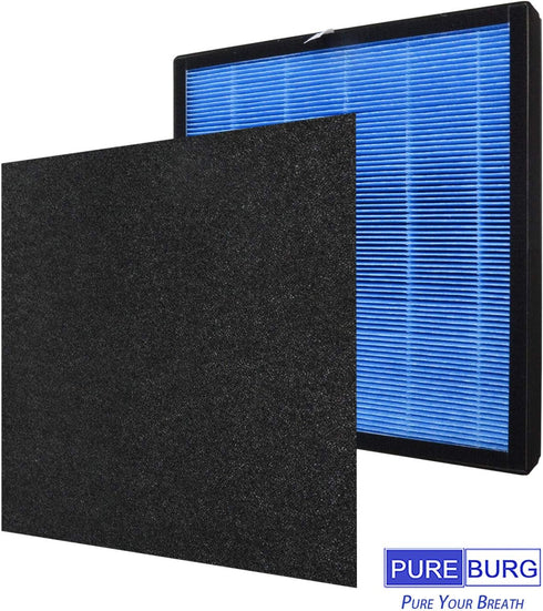 PUREBURG Replacement True HEPA Filter Kit, Compatible with Okaysou Airmax 10L Pro, Aiibot Aiibot-A300, SimPure HP3-A