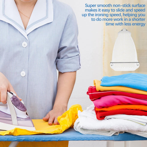 Cunhill 2 Pieces Ironing Shoe Cover, Iron Soles Aluminum Material, Electric Iron Assistant Tool, Safe Slip on for Most