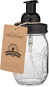 Jarmazing Products Mason Jar Foaming Soap Dispenser - Black with 16 Ounce Ball Mason Jar