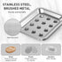 Countertops Stainless Steel Soap Dish, Large Double-Layer Draining Soap Holder, Metal Soap Dish for Bathroom, Shower