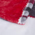 63x87, Tache Holiday Red Farmhouse Super Soft Micro Fleece Plaid Patchwork Plush Lightweight Dual-Sided Decorative