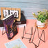 Mixweer 12 Pcs Book Stands for Display Picture Frame Stands Metal Photo Easel Racks Plate Holders for Decorative Display Easels (Black, 4.3 Inch)