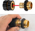 Xiny Tool 3/4 Inch Quick Connect Garden Hose Fittings, Male & Female Water Quick Release Hose Connector (4 Pack)