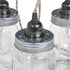 6pk Wide Mouth Mason Jar Lids with Pre drilled Light Socket and Heat Relief Holes - DIY Jar Chandelier/Pendant/Vanity