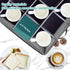 VERONLY Quilted Cup and Mug Storage Box, Holds 12 Coffee Mugs, Zipper Lid and Handles, Stackable for Dinnerware