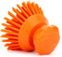 SPARTA 42395EC24 Orange Plastic Scrubber Brush, 5 x 5 x 4 Inches Round Dish Scrub Brush for Kitchen & Bathroom