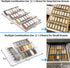MIUKAA Clear Acrylic Spice Drawer Organizer, 4 Tier Seasoning Jars Insert for Drawer/Countertop (Jars not included)
