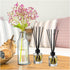 50 Set 50ml 1.7 oz Umigy Glass Diffuser Bottles Reed Diffuser Empty Jars Clear Fragrance Bottle with Black Caps