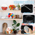Uiifan Hexagonal Plastic Candy Jar with Lid, Clear Cookie Jar for Snacks, Cookies, Craft Supplies, Coffee Pod, Laundry