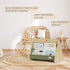 ZICOTO Decorative Wooden Bookshelf with Handle for Kids Rooms - Keeps Books Neatly Organized & Within Reach