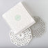 Mintrico Silicone Trivet Mat Pad for Hot Dishes, Set of Two (White & Grey Octagon)