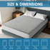 8"-21", TASTELIFE Waterproof Mattress Protector Queen Size, Premium Breathable Bed Cover with Deep Pocket Noiseless