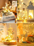 2 Pack 33FT 100 Fairy Lights Battery Operated, LEDs Mini Battery Powered String Lights, Waterproof Copper Wire Twinkle