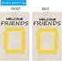 ZJXHPO Welcome Friend Garden Flag, Inspire Gift Novelty Outdoor Flag for Garden Decor