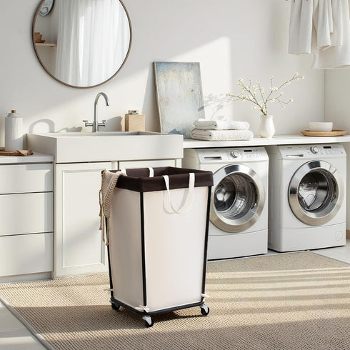 160L GRANNY SAYS Rolling Laundry Basket, Laundry Hamper with Wheels, Large Laundry Cart with Removable Bag, Clothes