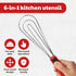 Tongs for Cooking, Multipurpose 6-in-1 Kitchen Utensils, Whisks for Cooking, Egg Beater Mixer, Salad Tongs