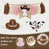 YJDFWAUT 1st 1 My Rodeo Birthday Decorations Girl, Western Cowgirl First Birthday Party Supplies, Cowgirl Balloon Arch