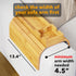 SpaceAid Bamboo Couch Cup Holder, Anti Falling Foldable Sofa Armrest Tray with Cup Holder, Couch Arm Side Table