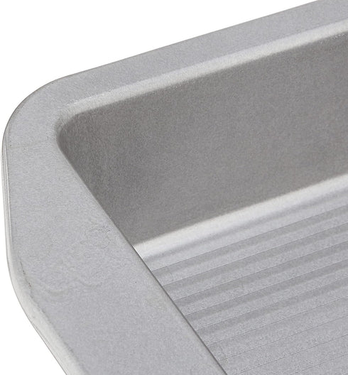 USA Pan 1120BW-3-ABC-1 American Bakeware Classics - 8-Inch Square Cake and Brownie Pan, Aluminized Steel