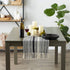 15x72 (15x77, DII Farmhouse Braided Stripe Table Runner Collection, Fringe Included), Black