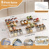 8-Pack (13" 26") 56 Spice Drawer Organizer, Expandable Acrylic Seasoning Rack to with Anti-Slip Mat, Kitchen Spice Rack
