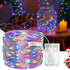 16FT 50 LED Fairy Lights Battery Operated with Timer, 8 Modes USB