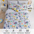 Sets 6 Set Set, Mooreeke Kids Twin Comforter for Boys Pieces Excavator Grey Bedding for Teens Soft Microfiber Kids Bed
