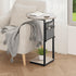 32" Vagusicc C Shaped End Table, Adjustable Height Small Side Table for Couch and Recliner, Tall Couch Side Table Slide