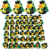 Lewtemi 48 Pcs Graduation Diploma Rubber Ducks 2024 Grad Rubber Duck Graduation