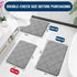 OLANLY Ultra Soft Memory Foam Bath Mat 30x20, Absorbent Machine Washable Bathroom Rug, Thick Grey Bath Rugs