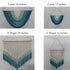24 Inches) Boho Ombre Wood Bead Wall Hanging, Handmade Unique Giant Art Decor for Bedroom, Nursery, Living Room
